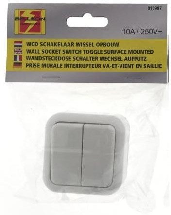 Enzo benson opbouw schakelaar serie wit - 4650087