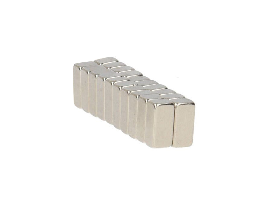 Gemme Topper Block Magnets - Nikkelbelagt - 20st.