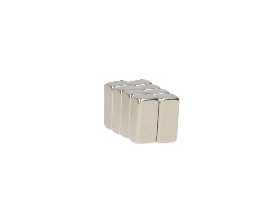 Pengespareblokmagneter - forniklet - 8 stk.