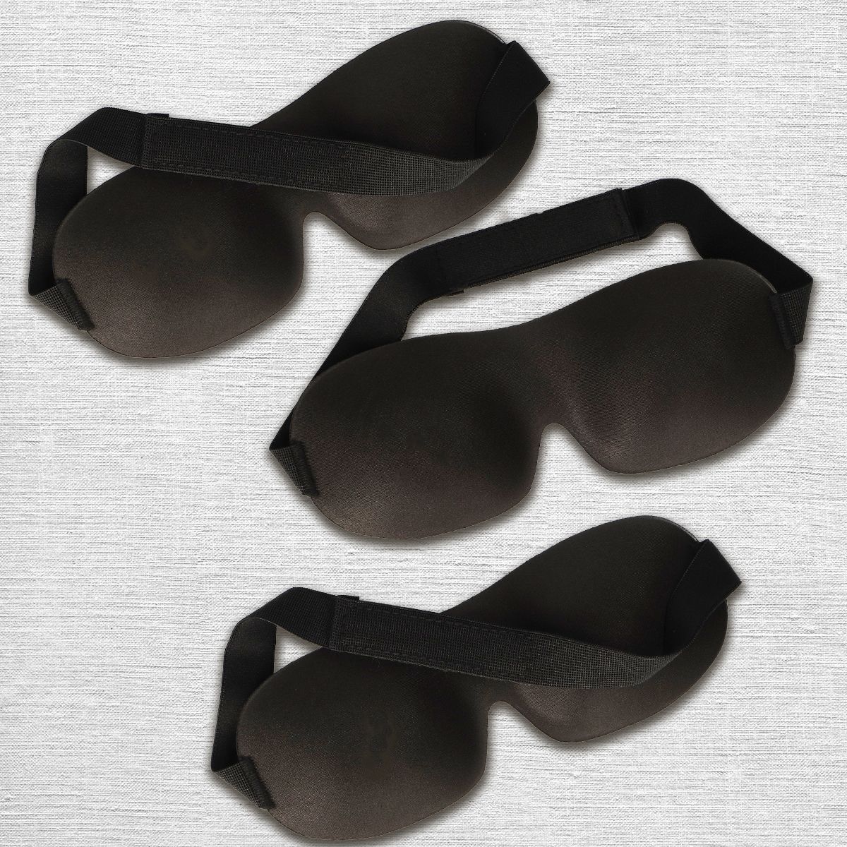 Badesjov sovemaske 3D komfort sort