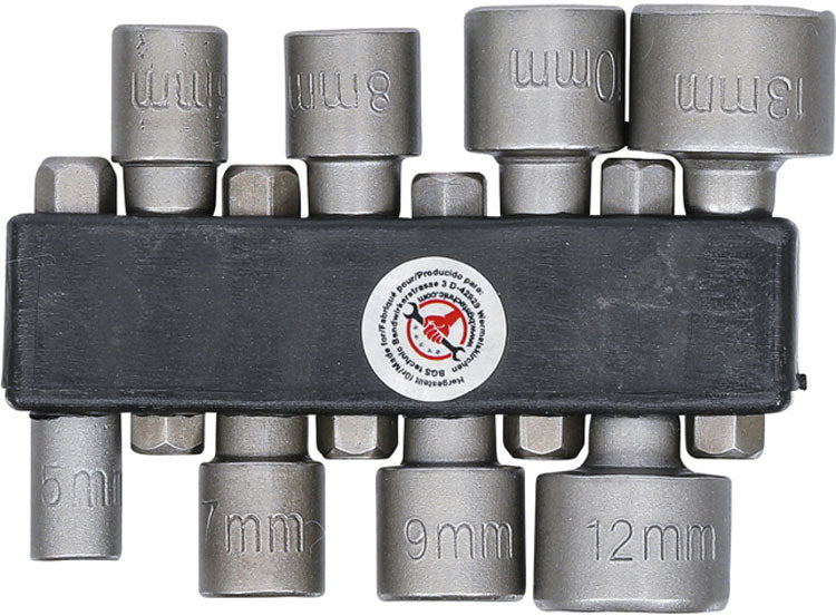 Bgs technic topnøgle bit sæt 5-13mm