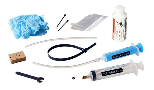 Bleedkit bleed kit premium + bremsevæske rød til shimano 2012+ bremser
