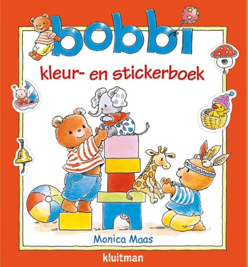 Kluitman bobbi farve- og klistermærkebog