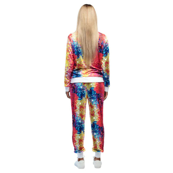Boland Disco Babe Tracksuit Ladies Multicolor Størrelse XL