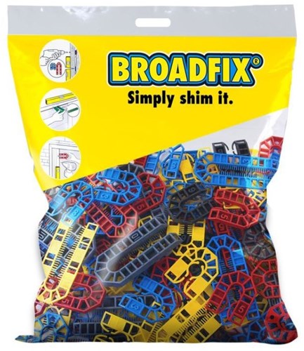 Enzo boradfix udvalg af u-shims | 200 stykker - smab
