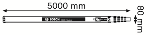 Bosch tilbehør målestang gr 500 professionel | konstruktion laser målestok - 0601094300
