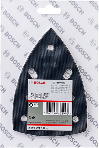 Bosch tilbehør slibeplade delta til velcro 100x150