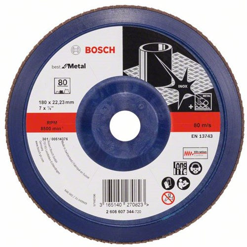 Bosch tilbehør 1 klapskive 180 x571, bedst til metal lige, plastik, 80 - 2608607344