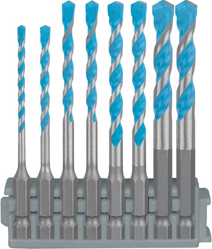 Pic bosch tilbehør ekspert hex-9 multikonstruktion k klik sæt 3 - 8 mm - 2608901455