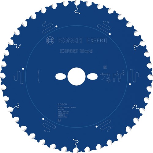 Bosch accessoires expert wood cirkelzaagblad | 254 x 2,4 1,6 x 30 mm | t40 - 2608902238