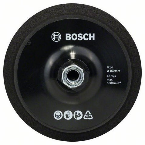 Bosch støttepude m 14 - ø 150 mm - med velcrolukning