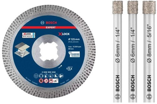 Bosch tilbehør flisesæt diamant + markør - 0615997678