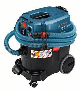 Bosch blå støvsugergas 35 m afc (nl+lux) (3 x sugerør forkromet 0,35 m, drænpose, bøjning, slange 5 m, ø 35 mm antistatisk med værktøjsmuffe, spaltemundstykke 250 mm, fladfoldet filter pes, gulvmundstykkesæt)
