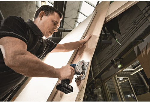 Bosch blå bosch professional gks 12v-26 rundsav - med 2x 12v batteri og oplader - i l-boxx