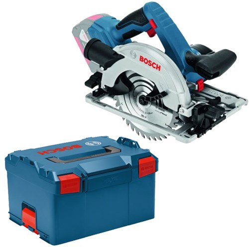 Bosch blå gks 18v-57 g professionel akku rundsav solo | uden batterier og oplader | i l-boxx - 06016a2101