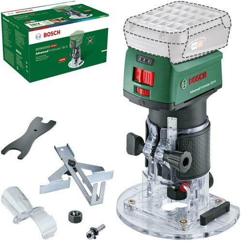 Bosch grøn batteridrevet fræser | avanceret rimrouter | 18v-8 | uden batterier og oplader - 06039d5000