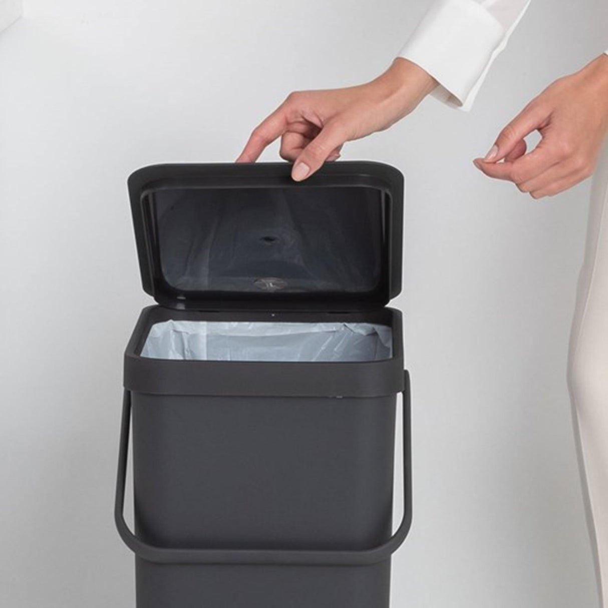 Brabantia sort go affaldsspand 40l grå