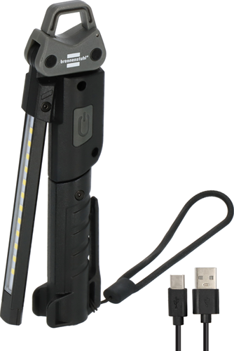 Brennerstuhl genopladelig LED-lommelygte | hl 400 ac | 400lm + spot 120lm + lyskilde på bagsiden 200lm - 1173730002