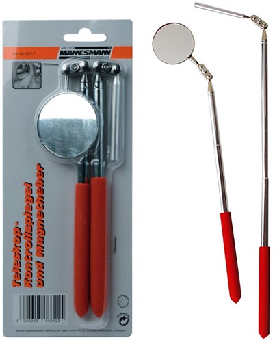 Brüder mannesmann teleskopspejl og magnetisk holder (hobby) - 087-t