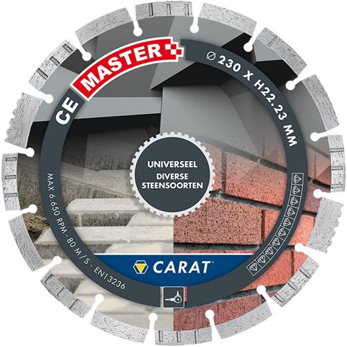 Carat diamantsav universal ø125x22,23mm, ce master - cem1253000 - cem1253000