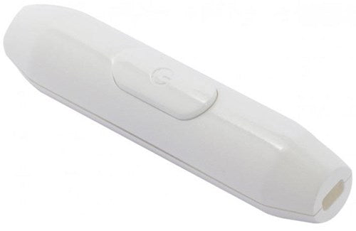 Chacon ledningskontakt rund design hvid 2a - 7401100