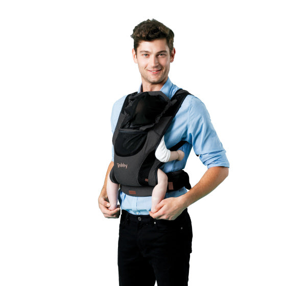 Chipolino Bobby Ergonomic Baby Carrier med Hood Ebony