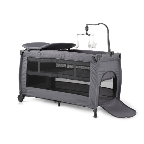 Chipolino Bella foldningslejr seng med skiftende pude granit