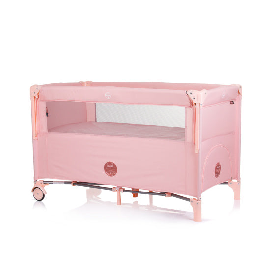 Chipolino foldbar campingseng med pink sammenklappelig side