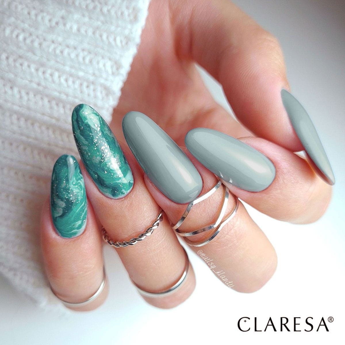 Claresa UV LED Gel Polish 5 ml grønne blink 1
