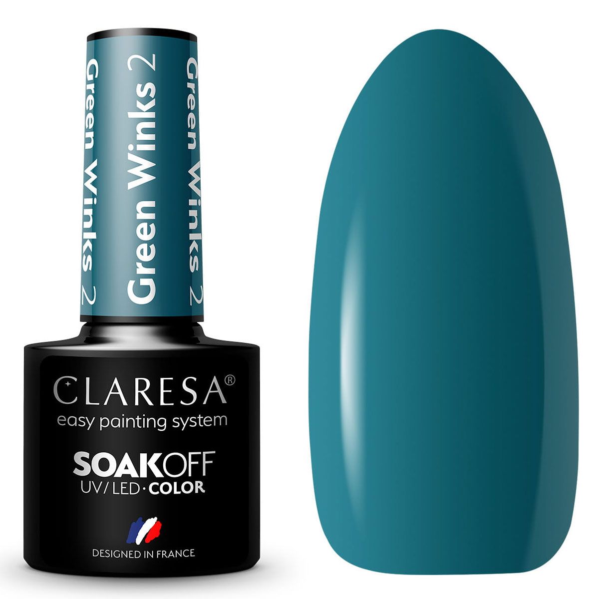 Claresa UV LED Gel Polish 5 ml grønne blink 2