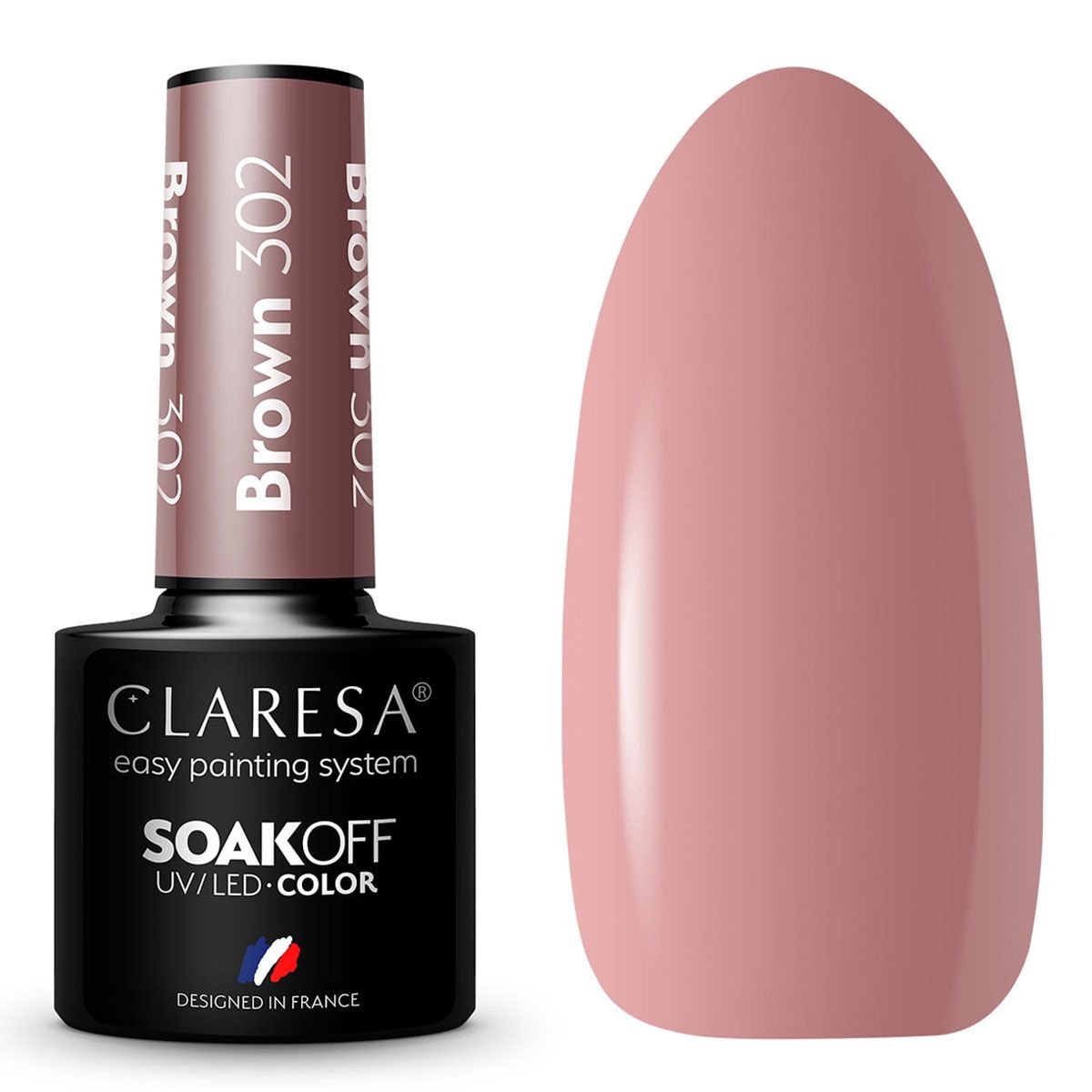 Claresa uv led gel polish 5ml brown 302 take me to the river