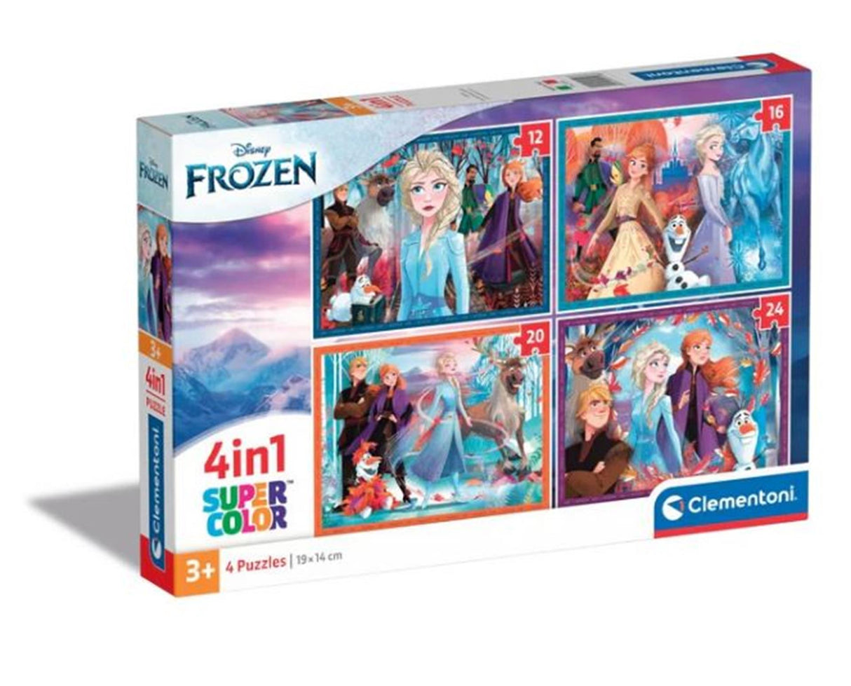 Clementoni puslespil disney frossen, 4i1
