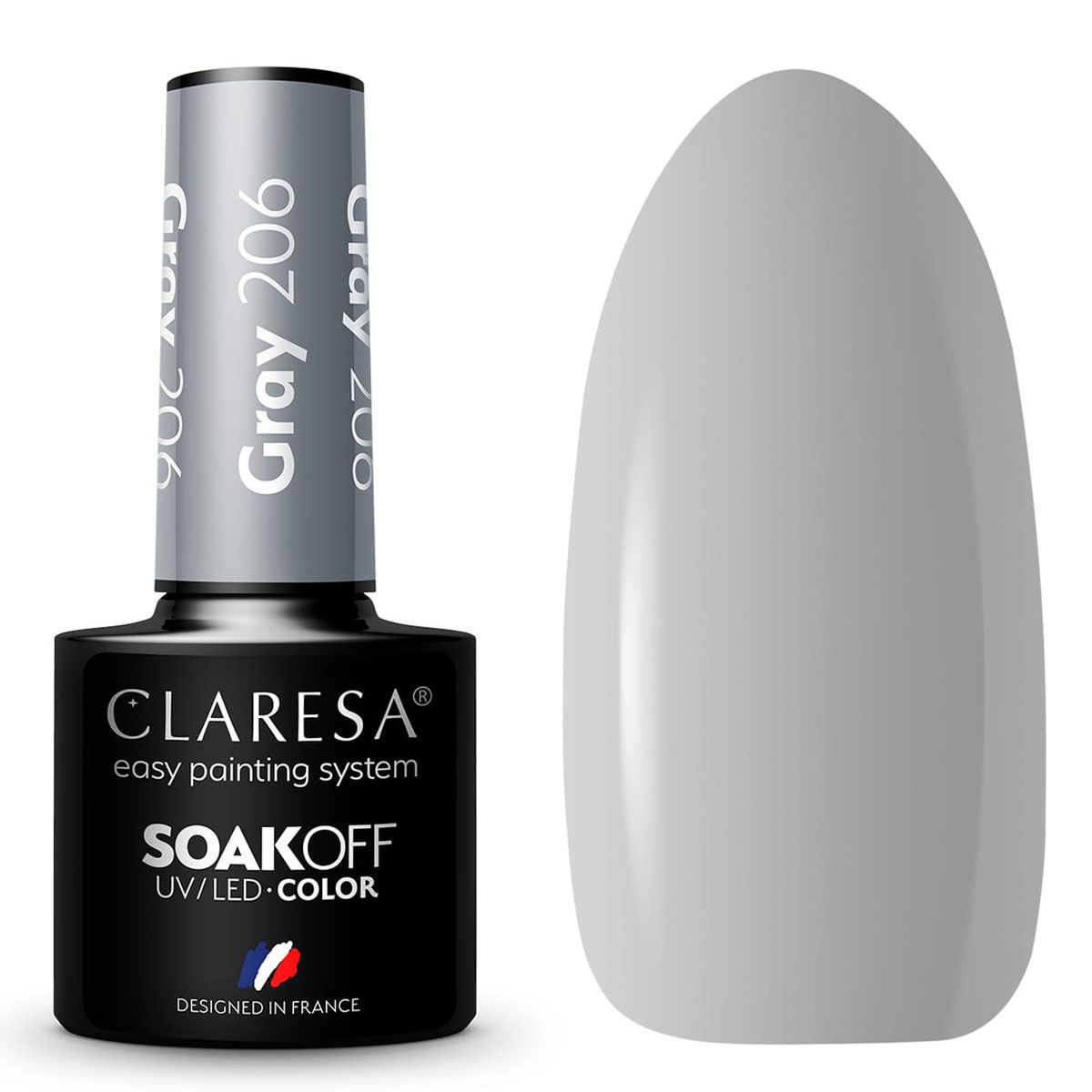 Claresa UV LED Gel Polish 5ml Grå 206 Savanna Vibes