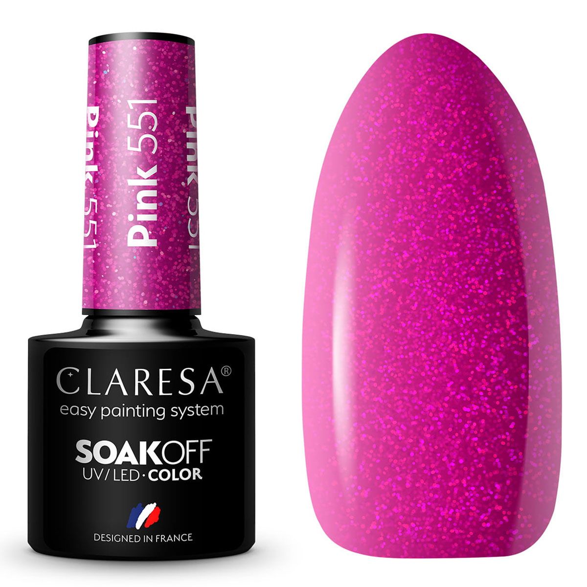 Claresa UV LED Gel Polish 5ml Pink 551 Classic Look