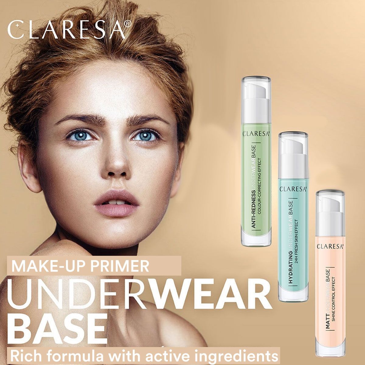 Claresa mat undertøj base primer 34gr.
