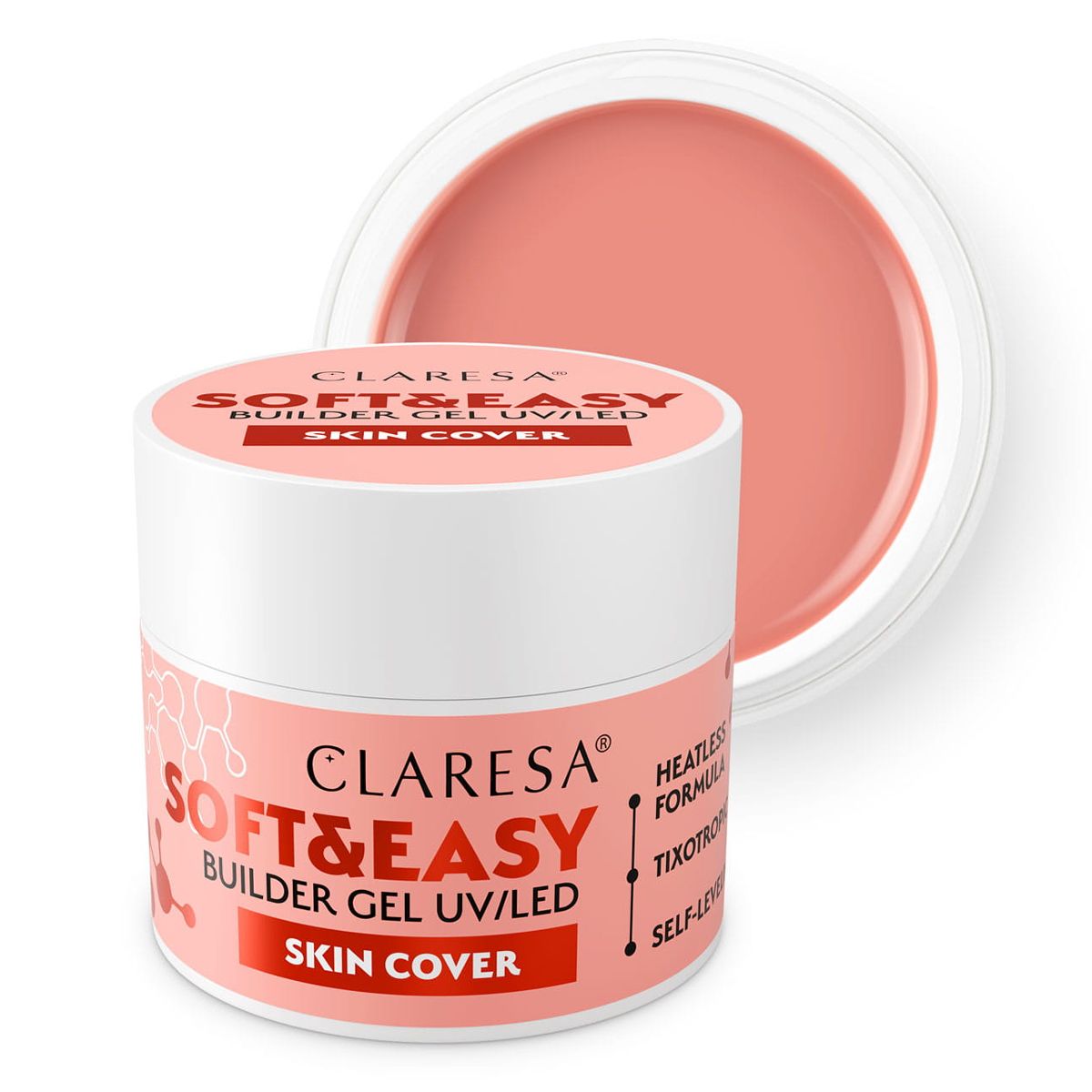 Claresa keratin blød easy builder gel hudcover 90gr.