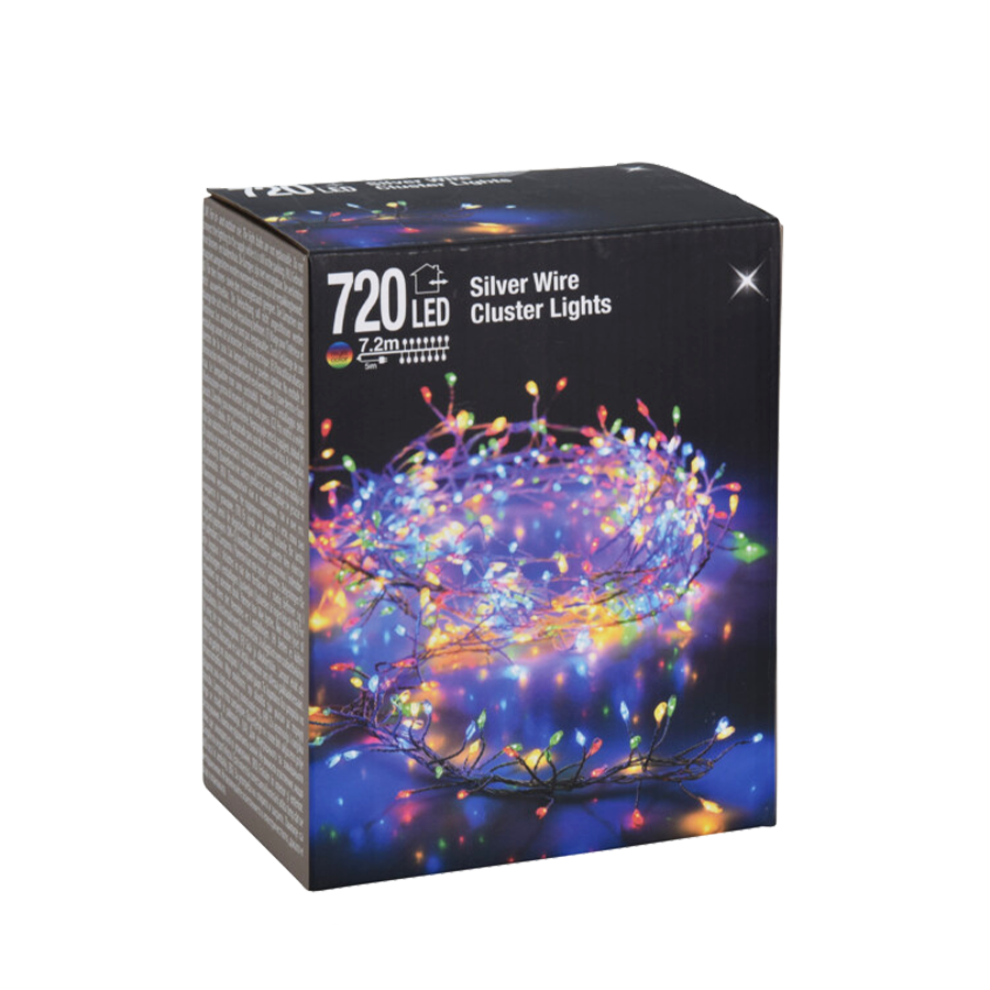 Clusterdraad led multicolor 720 leds 720cm