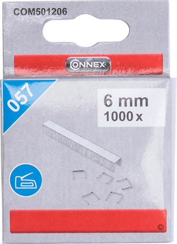 Connex hæfteklammer b com500114 200 6mm 1000 stk - com501206
