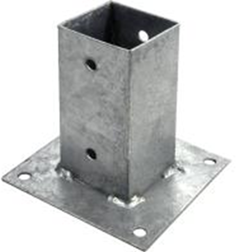 Connex stolpeholder på plade 71x71x150 vvz - hv4273