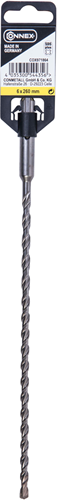 Connex sds+slagbor 6mm (200 260mm) gul - cox971864