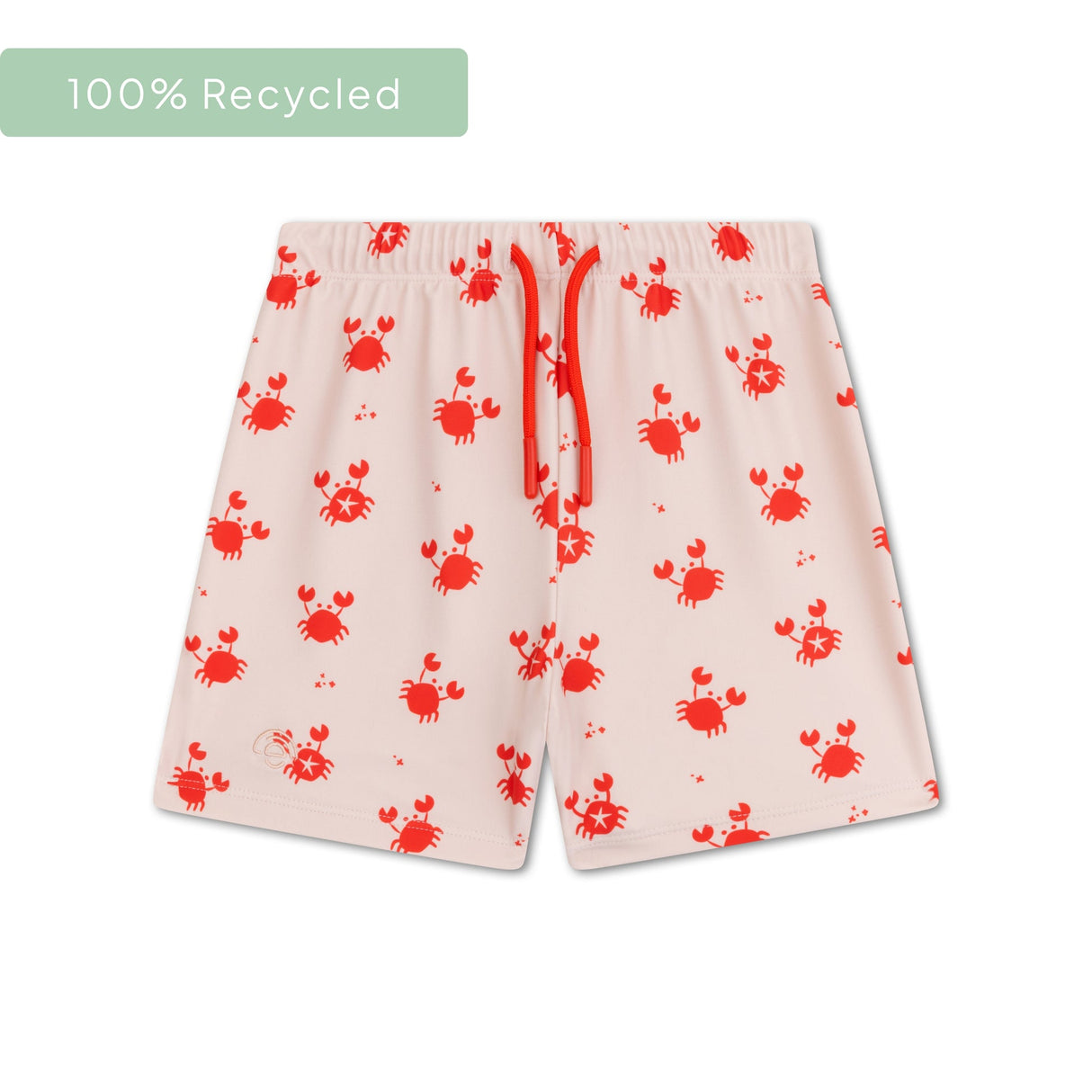 Crabby | beige rød UV svømme boxer drenge