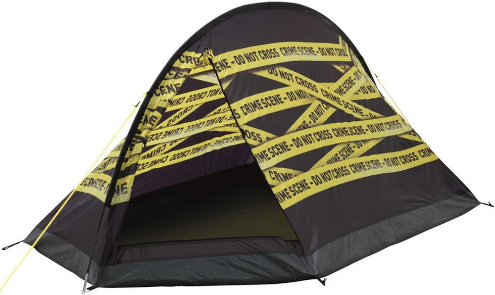 Nem camp -billedkriminalitetsscene telt