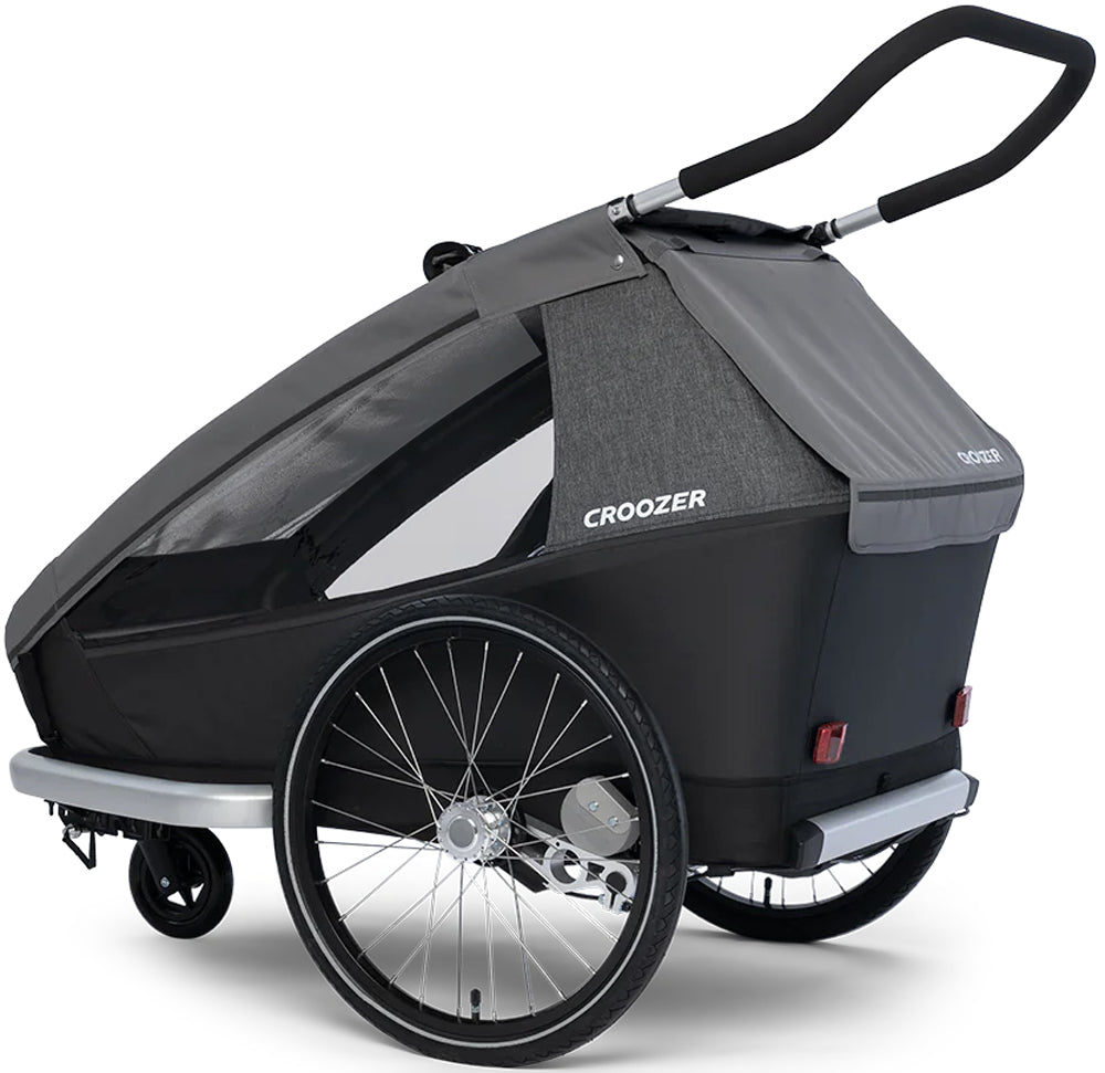 Croozer kiggede på 2 børnecykeltrailer
