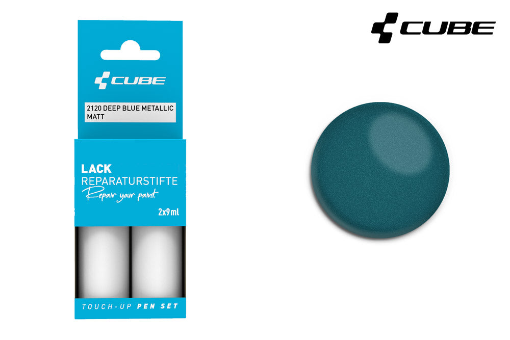 Cube touch-up pen sæt dybblå metallic mat