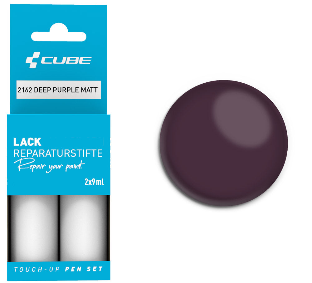 Cube touch-up pen sæt dyb lilla mat