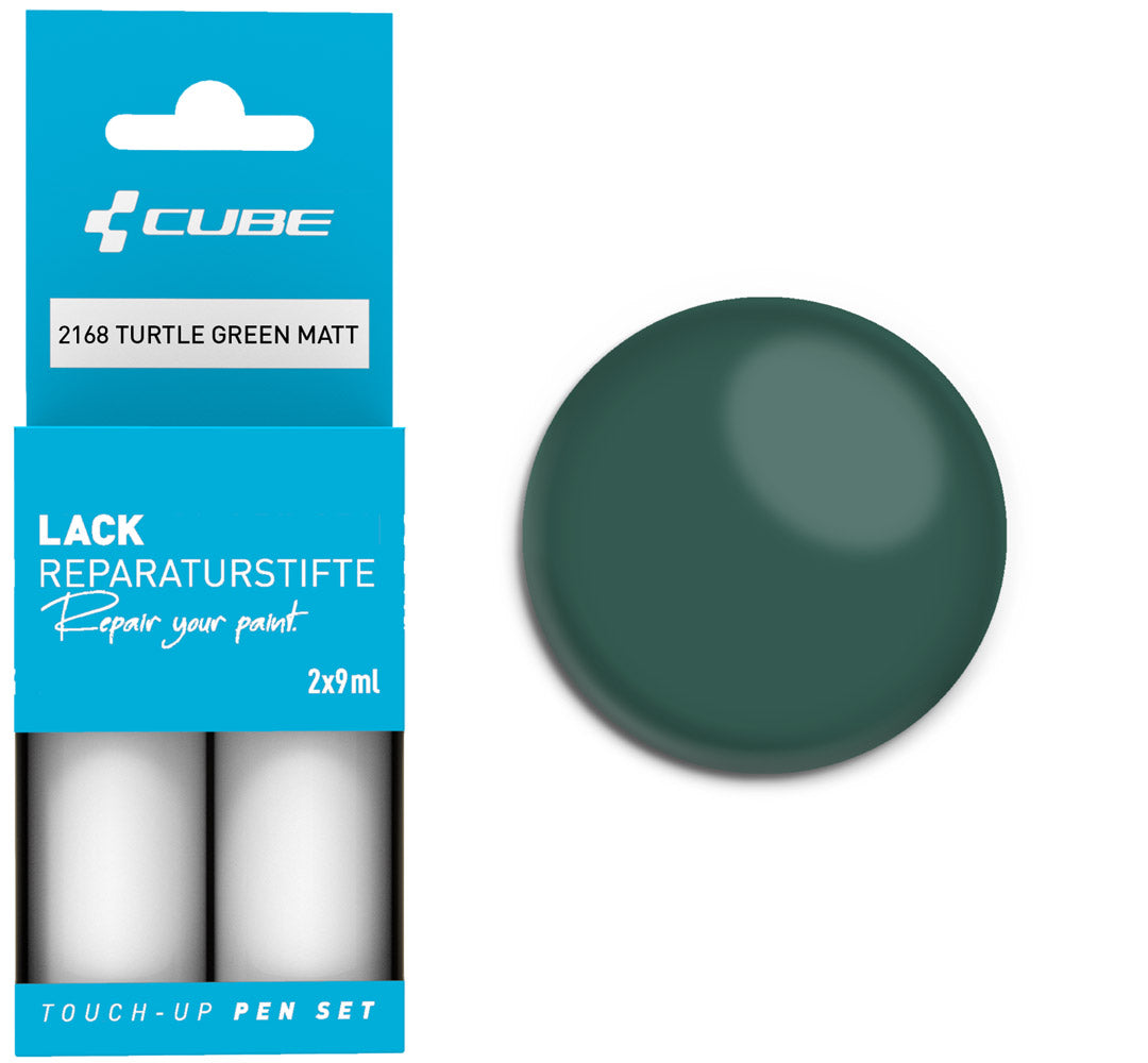 Cube touch-up pen sæt skildpaddegrøn mat