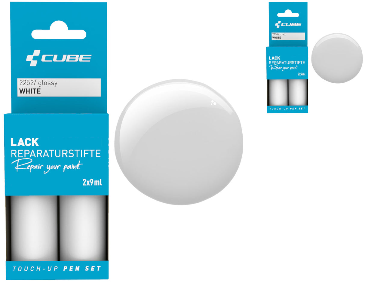 Cube touch-up pen sæt hvid