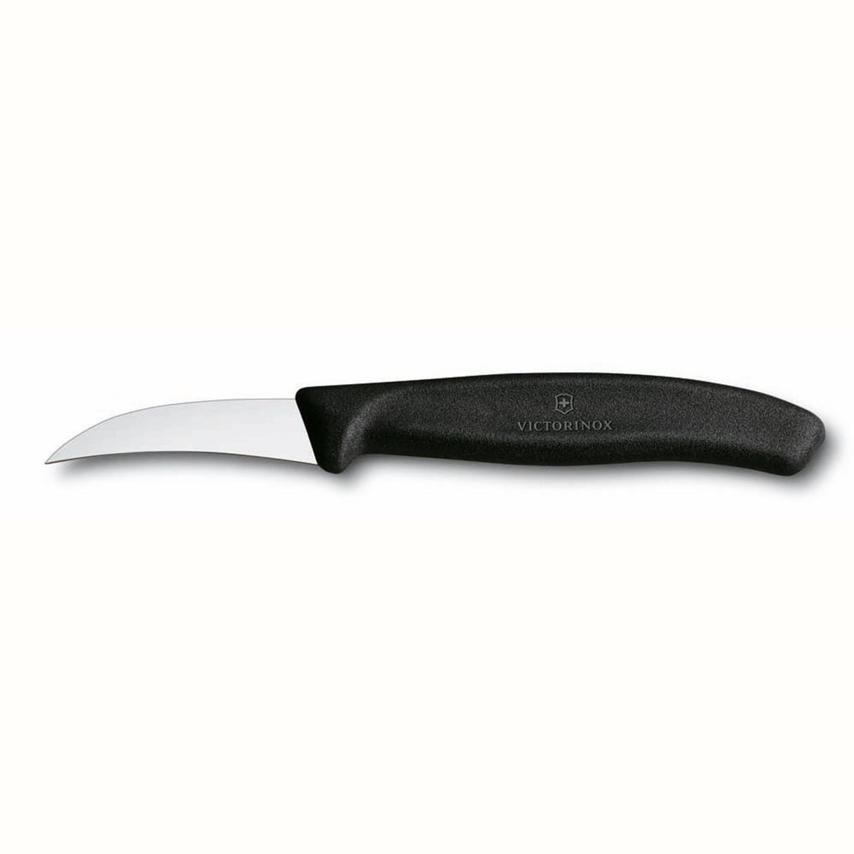 Victorinox skærekniv med buet 6 cm klinge og sort håndtag