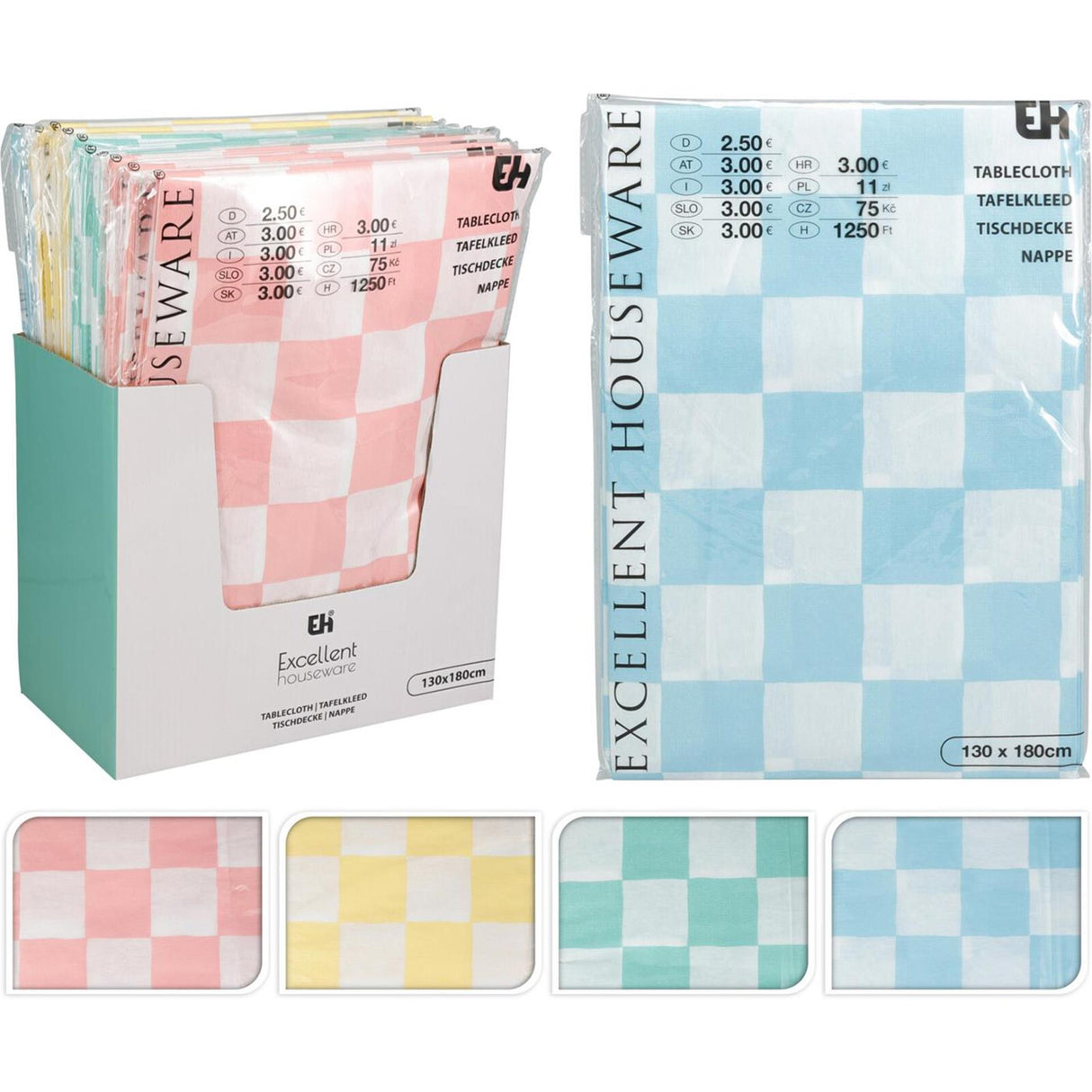 Excellent houseware tafelkleed flanel 130x180cm