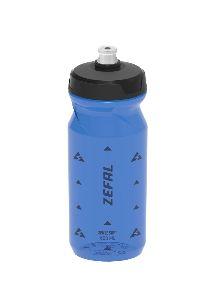 Zéfal vandflaske sense soft bottle sense soft 650ml trans blå